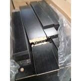 vidaXL Vitrinekast 120x30,5x70 cm bewerkt hout zwart