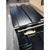 vidaXL Vitrinekast 120x30,5x70 cm bewerkt hout zwart