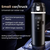 Auto Waterkoker Reismok 400ml 12V-24V 80W | RVS BPA-vrij | Lekvrij Anti-mors deksel | tot 100°C