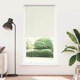 vidaXL Rolgordijn verduisterend gebroken wit 90x230 cm stofbreedte