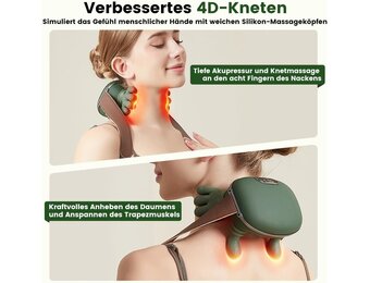 Elektrisch nekmassageapparaat (geel)