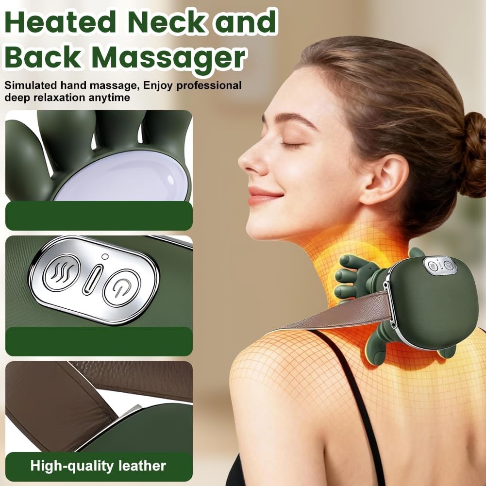 Elektrisch nekmassageapparaat (geel)