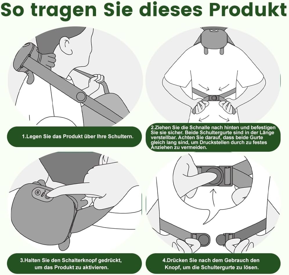 Elektrisch nekmassageapparaat (geel)