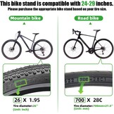 RBRL Verstelbare Fietsstandaard - Geschikt voor 24-29 Inch MTB en E-bike - Zwart