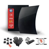 SAT-220-F8MP 400 W flexibele zonnepaneelset, 2x220 W, balkon-PV - Maat 2x220W