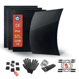SAT-220-F8MP 400 W flexibele zonnepaneelset, 2x220 W, balkon-PV - Maat 2x220W