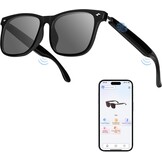 Slimme bril, Luckits AI Bluetooth-bril met luidspreker, 115 talen, AI-vertaler-accenten, realtime vertaling, UV-bescherming, gepolariseerde lens, zonnebril, bril voor mannen en vrouwen, gaming