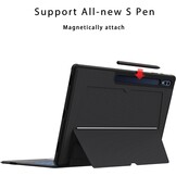 ROOFEI Galaxy Tab S10Ultra/S9 hoes met toetsenbord QWERTZ - afneembaar toetsenbord met touchpad - 7-kleurige verlichting, toetsenbordhoes voor 14,6 inch Samsung Tab S10 2024/S9