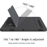 ROOFEI Galaxy Tab S10Ultra/S9 hoes met toetsenbord QWERTZ - afneembaar toetsenbord met touchpad - 7-kleurige verlichting, toetsenbordhoes voor 14,6 inch Samsung Tab S10 2024/S9