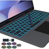 ROOFEI Galaxy Tab S10Ultra/S9 hoes met toetsenbord QWERTZ - afneembaar toetsenbord met touchpad - 7-kleurige verlichting, toetsenbordhoes voor 14,6 inch Samsung Tab S10 2024/S9