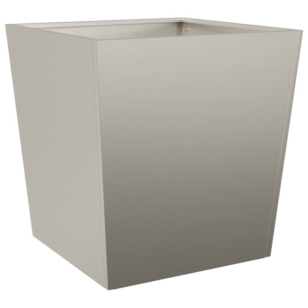 vidaXL Plantenbakken 2 st 50x50x50 cm weervast staal
