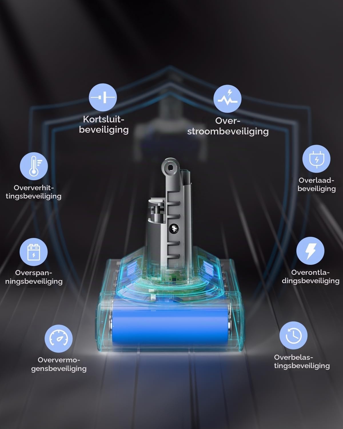 V10 accu voor Dyson, Powtree vervangingsaccu voor Dyson V10 SV12 Absolute Animal Motörhead Fluffy Total Clean Cyclone 206340 969352-02 draadloze stofzuiger (3 Schroeven + 1 Filter)
