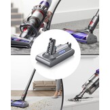V10 accu voor Dyson, Powtree vervangingsaccu voor Dyson V10 SV12 Absolute Animal Motörhead Fluffy Total Clean Cyclone 206340 969352-02 draadloze stofzuiger (3 Schroeven + 1 Filter)