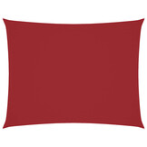 vidaXL Zonnescherm rechthoekig 5x6 m oxford stof rood