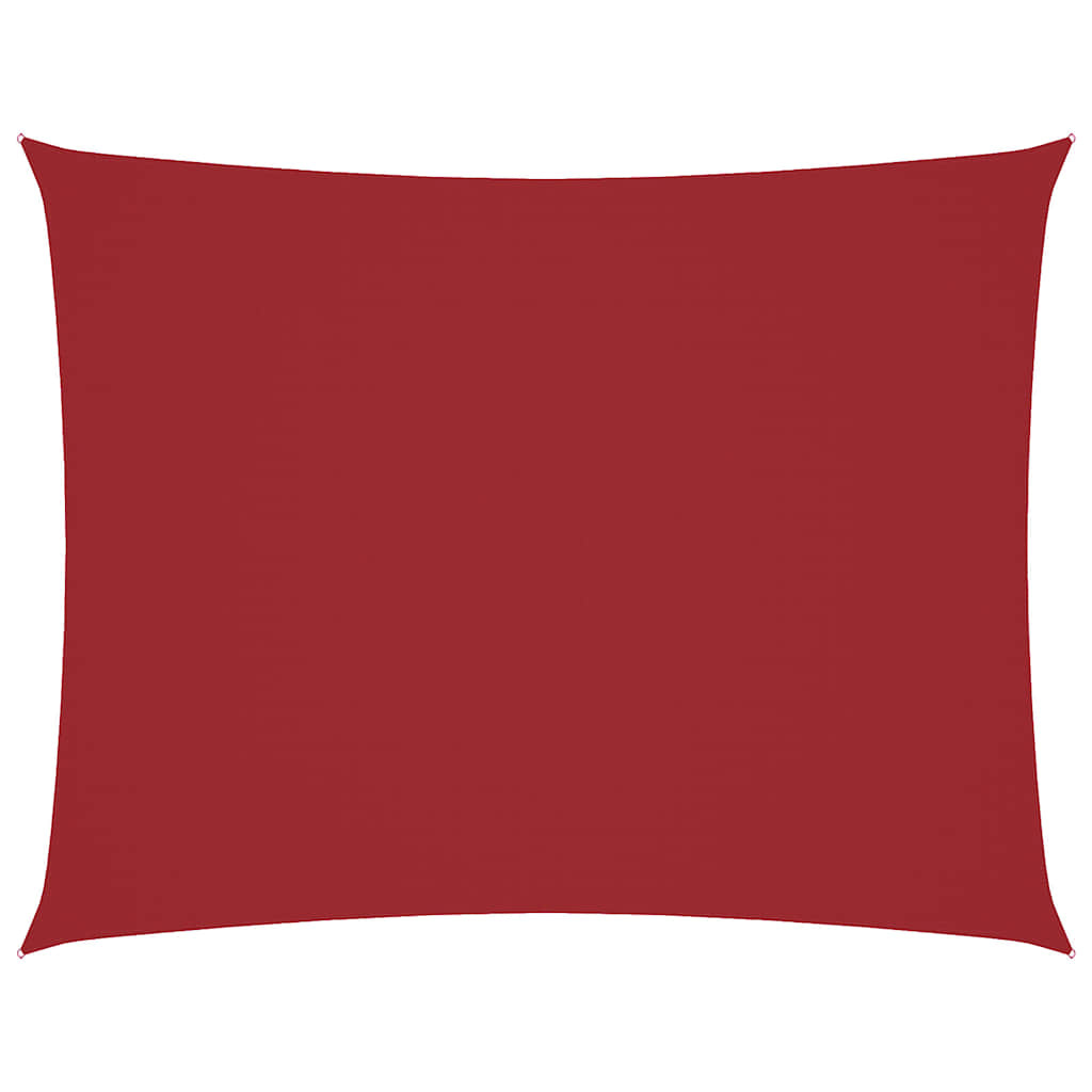 vidaXL Zonnescherm rechthoekig 5x6 m oxford stof rood