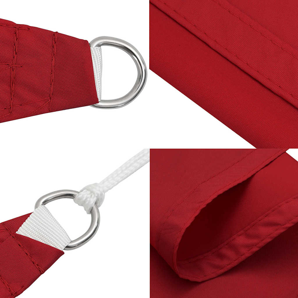 vidaXL Zonnescherm rechthoekig 5x6 m oxford stof rood