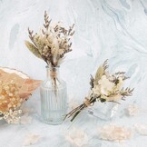 12 stuks mini-boeket gedroogde bloemen, mini-boeket, gedroogde bloemen, natuurlijke gedroogde bloemen, decoratie met steel, voor doe-het-zelf, foto, fotografie, rekwisieten, vaas, bruiloft