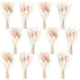 12 stuks mini-boeket gedroogde bloemen, mini-boeket, gedroogde bloemen, natuurlijke gedroogde bloemen, decoratie met steel, voor doe-het-zelf, foto, fotografie, rekwisieten, vaas, bruiloft