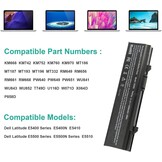 ASUNCELL Laptopaccu voor Dell Latitude E5400 E5500 E5400N E5410 E5500N E5510 KM668 KM742 KM752 KM760 KM970 MT186 MT332 RM649 RM656 RM66 66. 1. x RM666 8 PW640 PW649 PW651 WU841 WU843 WU852