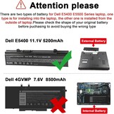 ASUNCELL Laptopaccu voor Dell Latitude E5400 E5500 E5400N E5410 E5500N E5510 KM668 KM742 KM752 KM760 KM970 MT186 MT332 RM649 RM656 RM66 66. 1. x RM666 8 PW640 PW649 PW651 WU841 WU843 WU852