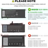 ASUNCELL 33YDH 56WH 15,2V Laptop Batterij voor Dell Inspiron 17 7000 15 7577 17 7773 17 7778 17 7779 2in1 17 7786 Series 33YDH PVHT1 W7NKD 81PF3 088 1PF3P3P3. 0E P30E001 DNCWSCB6106B