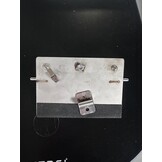 PUERSI Glijplank voor Thermomix TM6/TM5, 2e generatie, plank voor Thermomix met wielen, licht glijdend bamboe rolplank/slider - Zwart