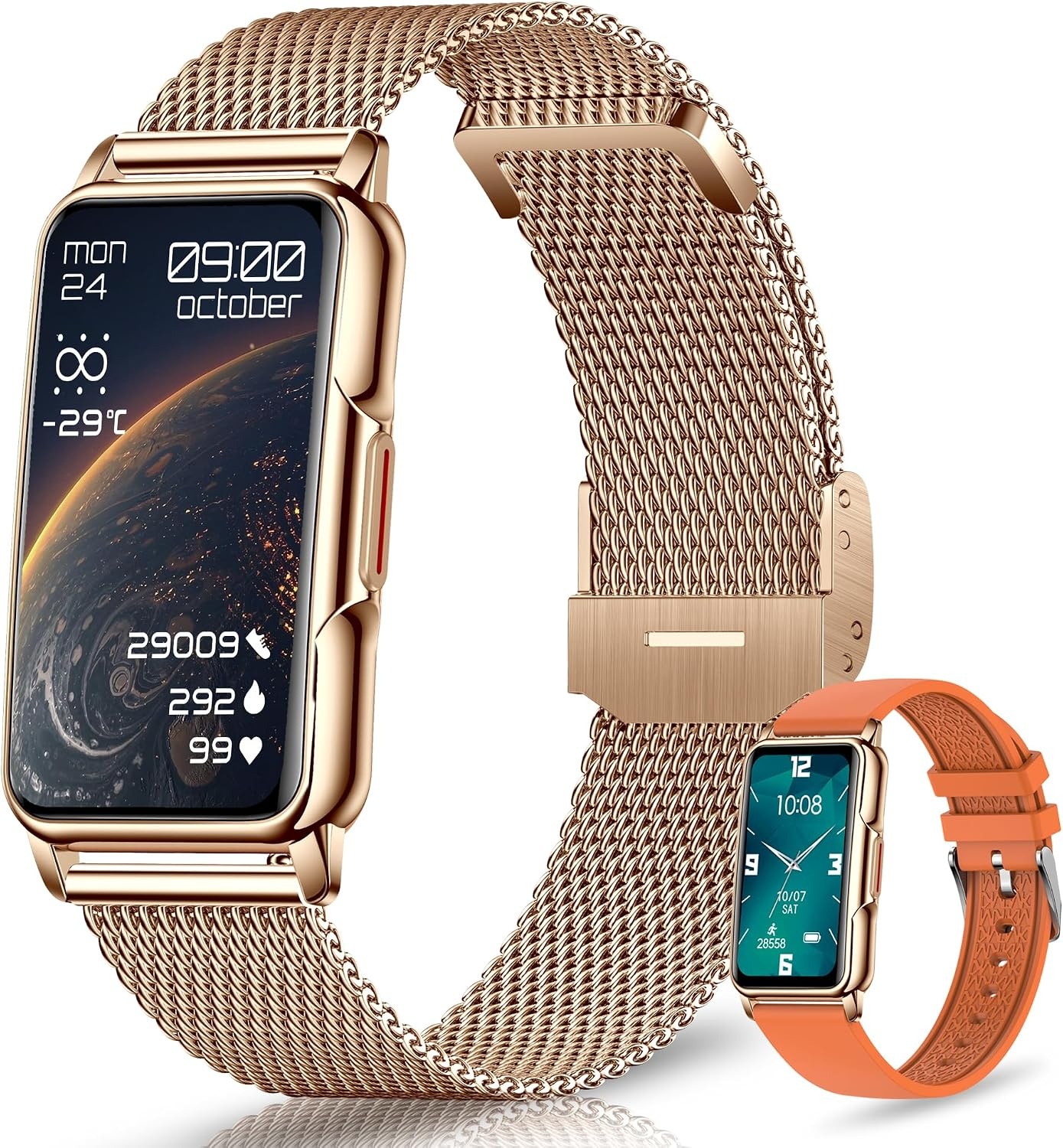 128+ sportmodi, smartwatch voor dames en heren, gezondheidstracker, ideaal cadeau