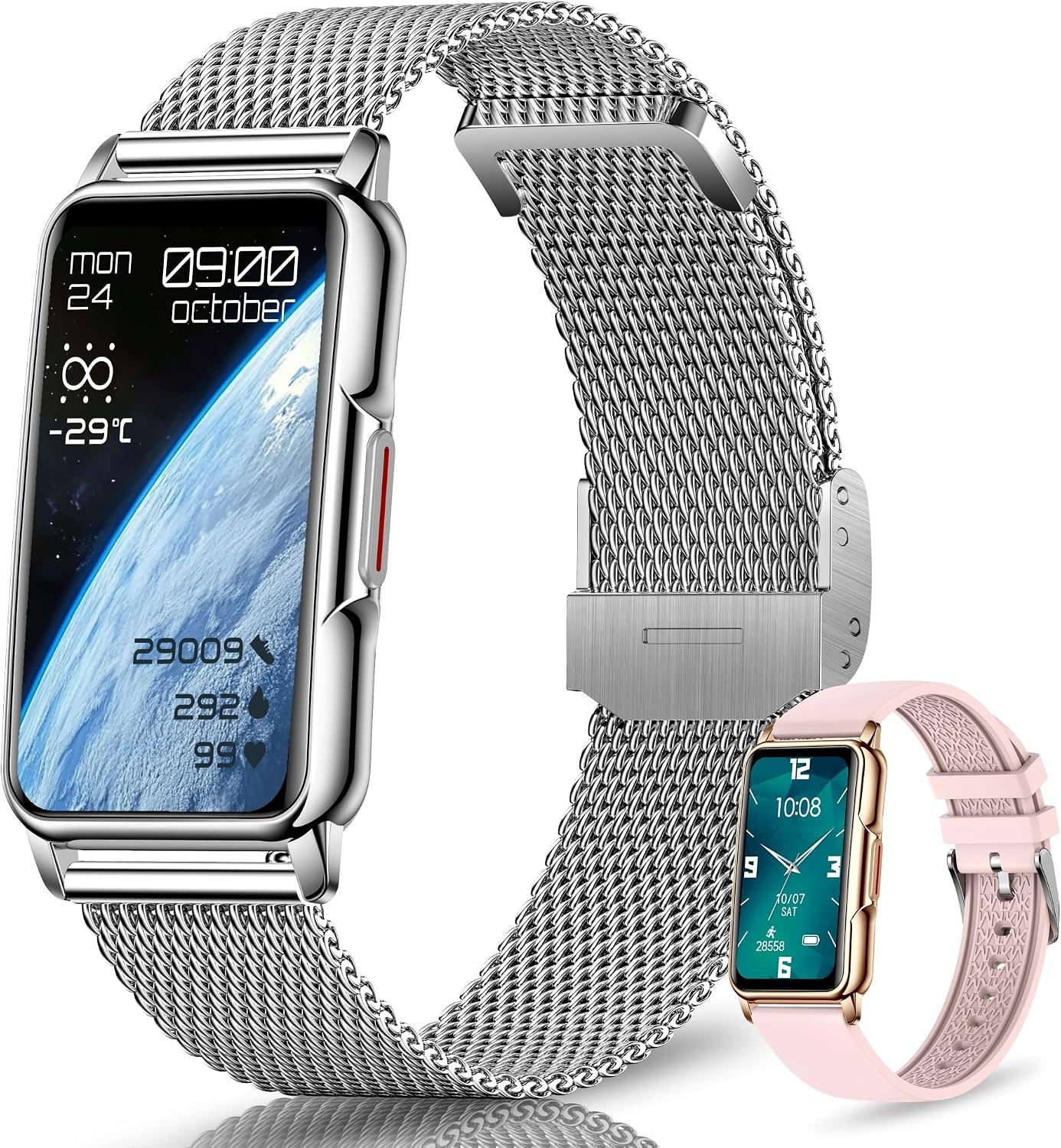 128+ sportmodi, smartwatch voor dames en heren, gezondheidstracker, ideaal cadeau