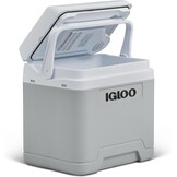 IGLOO IE24 elektrische koelbox, 12V en 230V, 24L – compacte mini-koelkast voor auto, camping, vakantie, boot en festivals – lichtgewicht en draagbaar, met praktisch kabelvak en Eco/Max-modus - Maat 24 L