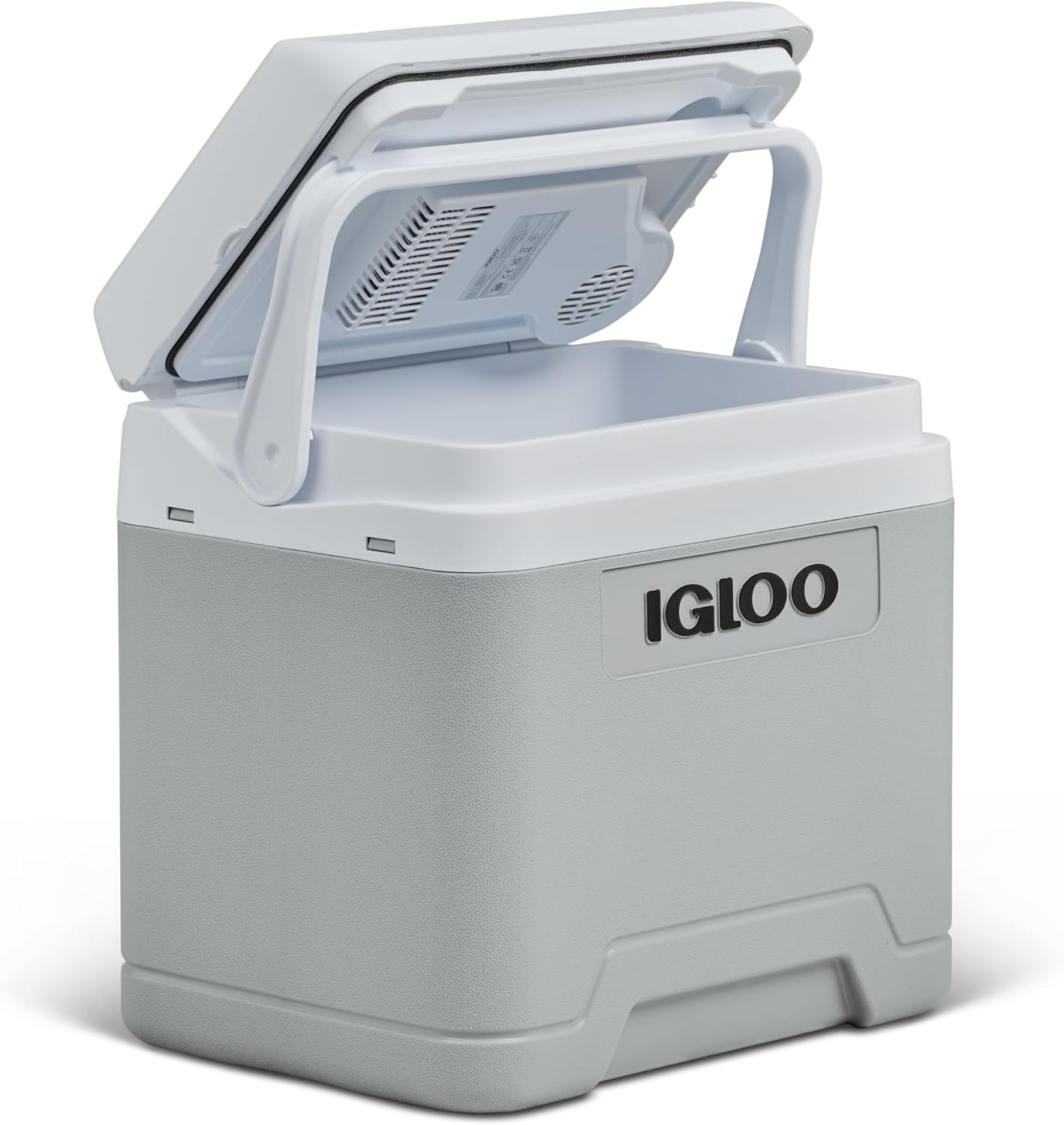 IGLOO IE24 elektrische koelbox, 12V en 230V, 24L – compacte mini-koelkast voor auto, camping, vakantie, boot en festivals – lichtgewicht en draagbaar, met praktisch kabelvak en Eco/Max-modus - Maat 24 L