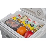IGLOO IE24 elektrische koelbox, 12V en 230V, 24L – compacte mini-koelkast voor auto, camping, vakantie, boot en festivals – lichtgewicht en draagbaar, met praktisch kabelvak en Eco/Max-modus - Maat 24 L