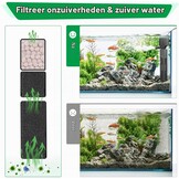 AQQA Aquariumfilter, 4 en 1 sterke stroming, aquariumfilterpomp, 650 l/u, instelbaar aquarium, binnenfilter voor tank tot 200 l (18 W) - Maat 18W