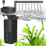 AQQA Aquariumfilter, 4 en 1 sterke stroming, aquariumfilterpomp, 650 l/u, instelbaar aquarium, binnenfilter voor tank tot 200 l (18 W) - Maat 18W