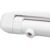 Amazon Basics Toiletbril, robuuste toiletzitting van ureummateriaal met soft-close-mechanisme, gemakkelijk afneembaar, U-vormig, 37 x 42,5 cm, universele maat, wit