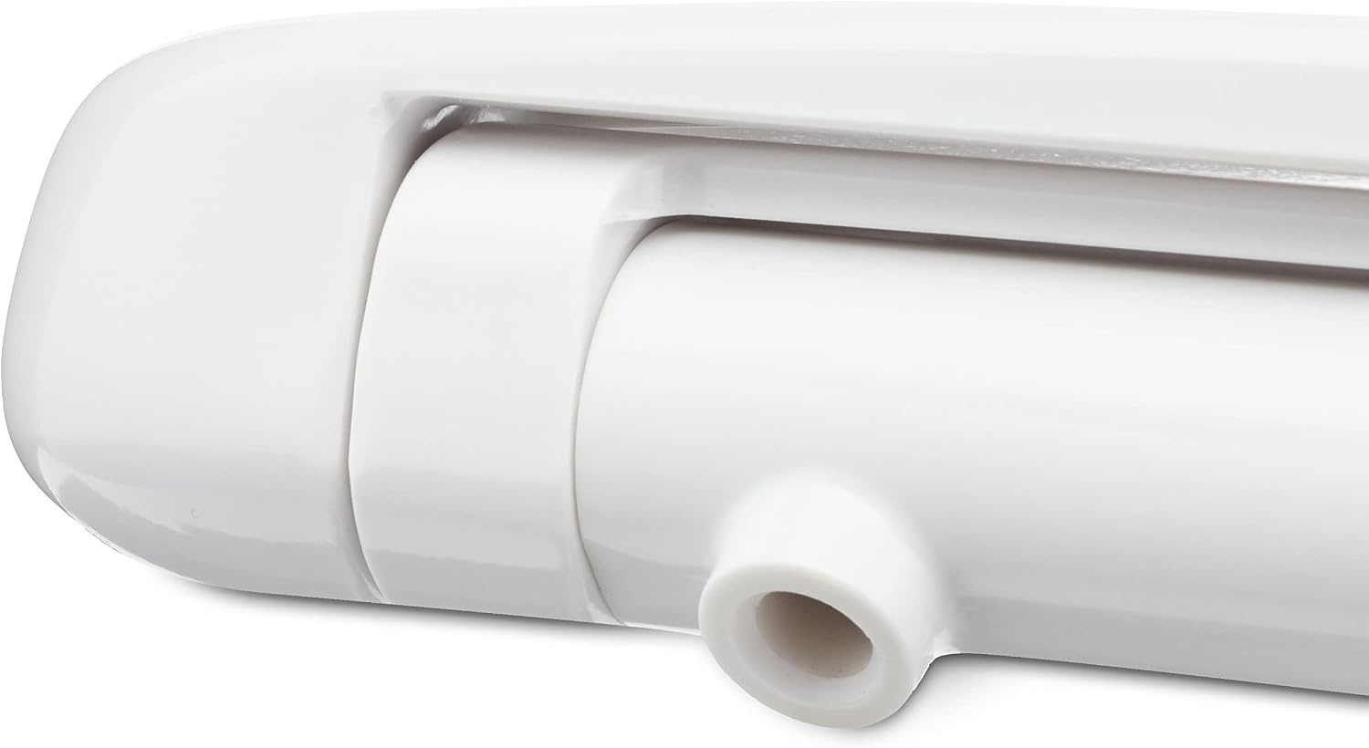 Amazon Basics Toiletbril, robuuste toiletzitting van ureummateriaal met soft-close-mechanisme, gemakkelijk afneembaar, U-vormig, 37 x 42,5 cm, universele maat, wit