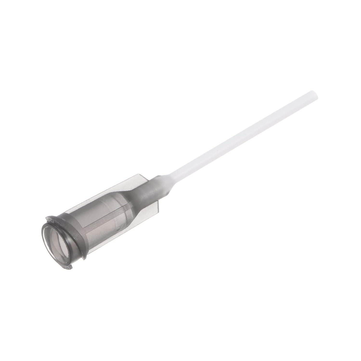 sourcing map 10 stuks 16G plastic doseernaalden, 1 inch, PTFE lijm, naald, buis, stomp, luer, vergrendelingspunten met PP, flexibele naald voor vloeibare lijm, pistool, grijs