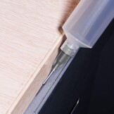 sourcing map 10 stuks 16G plastic doseernaalden, 1 inch, PTFE lijm, naald, buis, stomp, luer, vergrendelingspunten met PP, flexibele naald voor vloeibare lijm, pistool, grijs