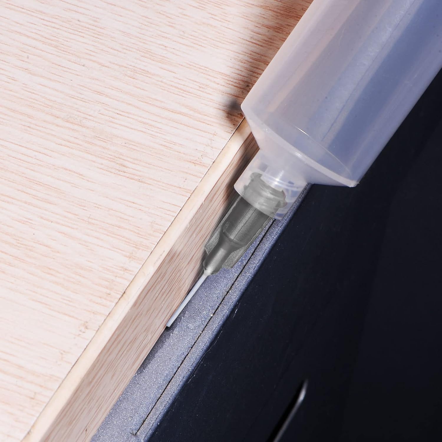 sourcing map 10 stuks 16G plastic doseernaalden, 1 inch, PTFE lijm, naald, buis, stomp, luer, vergrendelingspunten met PP, flexibele naald voor vloeibare lijm, pistool, grijs