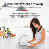 Smalody Nekluidspreker, nekband Bluetooth-luidsprekers draadloos, draagbare Bluetooth-luidspreker met 12 uur speeltijd, echt 3D-stereogeluid, ingebouwde microfoon, waterdicht voor thuis buiten