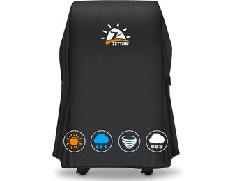 Zettum Barbecuehoes 76 CM - 7105 Barbecuehoezen voor Weber Spirit 210 Gasgrill, Waterdicht BBQ Afdekhoes met PU-coating voor Weber Spirit E-210 Grill met zijbakken naar beneden (76 x 66 x 109 cm) - Maat 76 x 66 x 109 cm