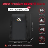 Zettum Barbecuehoes 76 CM - 7105 Barbecuehoezen voor Weber Spirit 210 Gasgrill, Waterdicht BBQ Afdekhoes met PU-coating voor Weber Spirit E-210 Grill met zijbakken naar beneden (76 x 66 x 109 cm) - Maat 76 x 66 x 109 cm