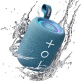 Tribit StormBox Mini+ Bluetooth-luidspreker 12 W, 360° ruimtegeluid, 12 uur speeltijd, Bluetooth 5.4, IPX7, RGB-verlichting, TWS-koppeling, type-C, ondersteunt AAC/SBC, draagbaar thuis/buiten/op reis