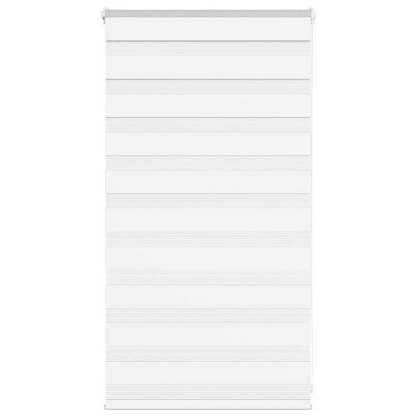 vidaXL Zebra Blind 75x100 cm stofbreedte 70,9 cm polyester wit
