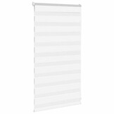 vidaXL Zebra Blind 75x100 cm stofbreedte 70,9 cm polyester wit