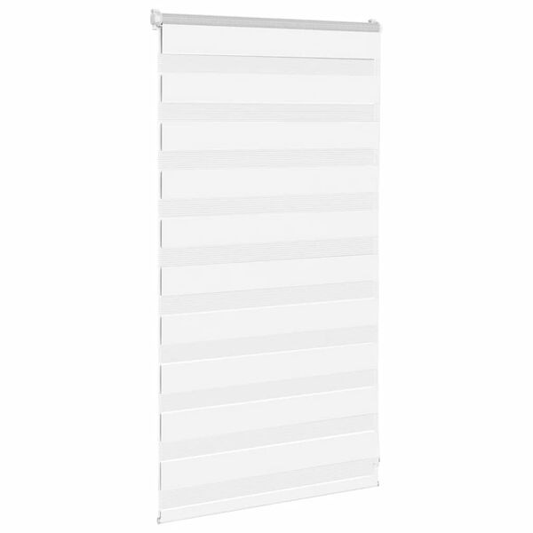 vidaXL Zebra Blind 75x100 cm stofbreedte 70,9 cm polyester wit
