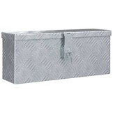 vidaXL Aluminium kist 48,5x14x20 cm zilverkleurig