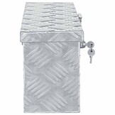 vidaXL Aluminium kist 48,5x14x20 cm zilverkleurig