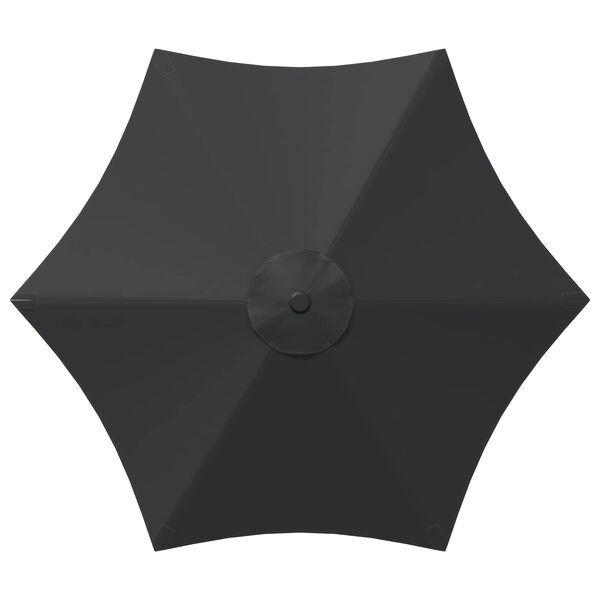 vidaXL Tuinparasol met Basis Rechthoekig 3 x 3 m Polyester