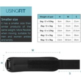 USINGFIT gewichtsmanchetten pols- & enkelgewichten enkel pols gewicht 2 * 0,5Kg / 2 * 1Kg / 2 * 1,5Kg / 2 * 2Kg voet benen armen gewichten polsgewicht, voor fitness, gymnastiek, hardlopen