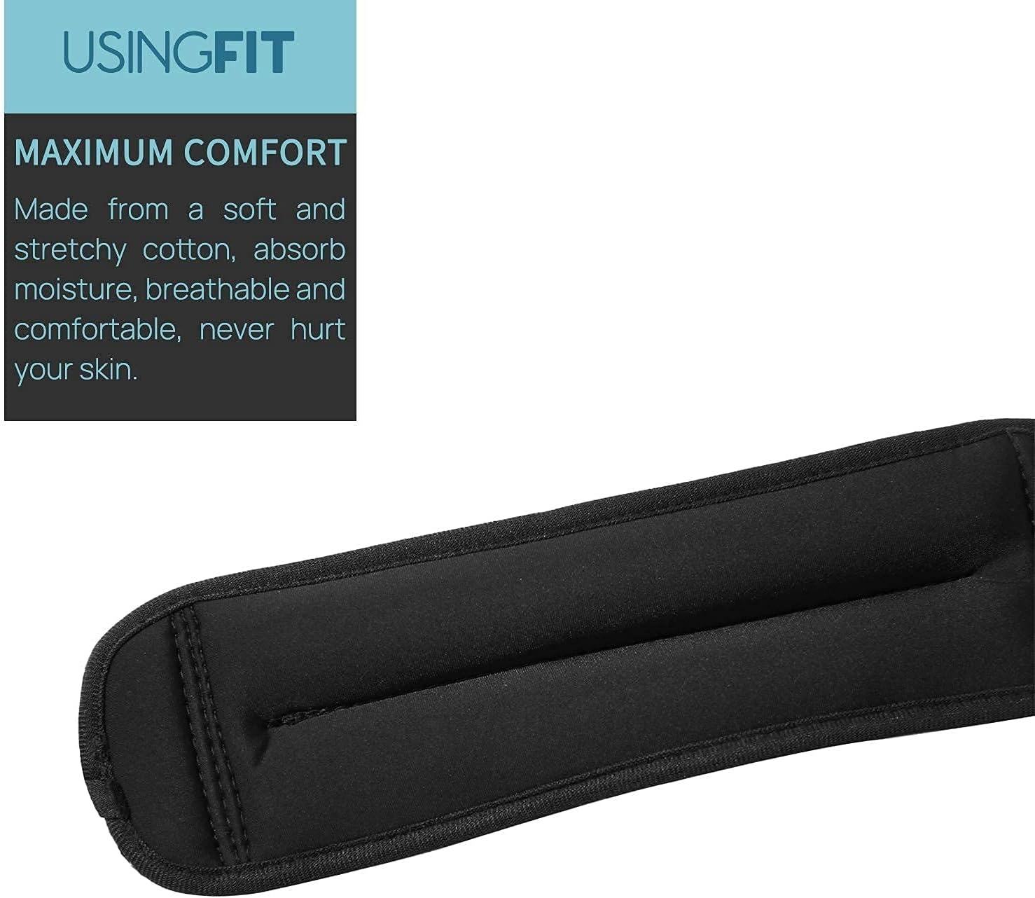 USINGFIT gewichtsmanchetten pols- & enkelgewichten enkel pols gewicht 2 * 0,5Kg / 2 * 1Kg / 2 * 1,5Kg / 2 * 2Kg voet benen armen gewichten polsgewicht, voor fitness, gymnastiek, hardlopen